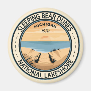 Aimant Dunes de l'ours couchage National Lakeshore Michig