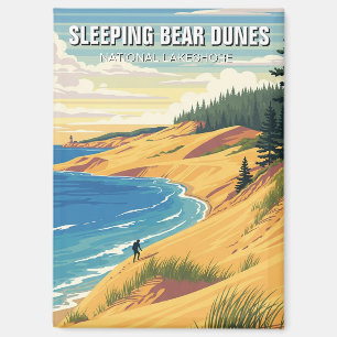 Aimant Dunes de l'ours dormant Michigan Travel