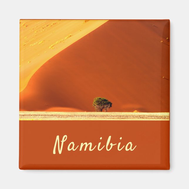 Aimant Dunes rouges de Namibie de Sossusvlei photo avec t (Devant)