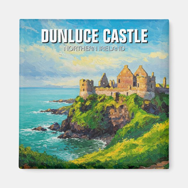 Aimant Dunluce Castle Irlande du Nord Voyage (Devant)