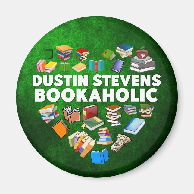 Aimant Dustin Stevens Bookaholic (Devant)