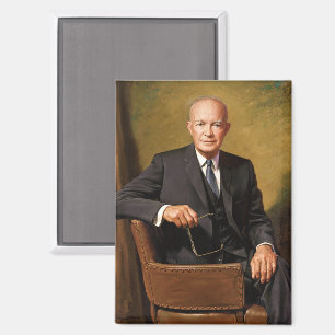 Aimant Dwight Eisenhower Président Portrait de la Maison 