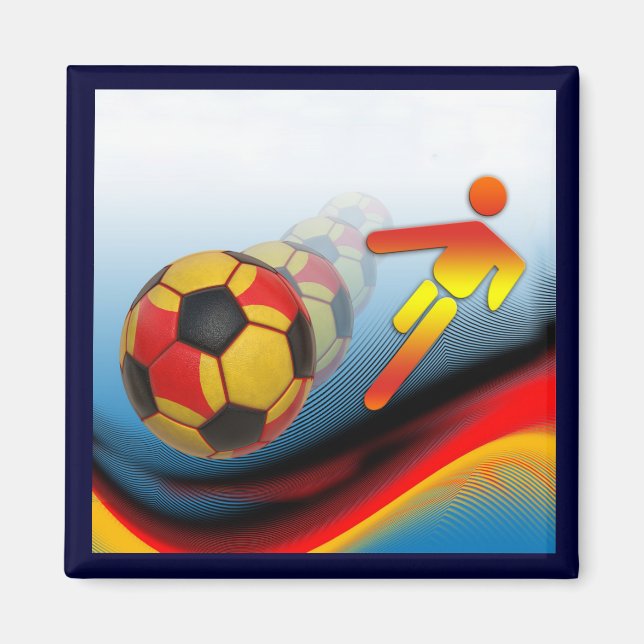 Aimant Dynamique du football et du football (Devant)