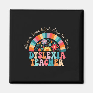 Aimant Dyslexie Professeur Retro Dyslexia Thérapiste Spir