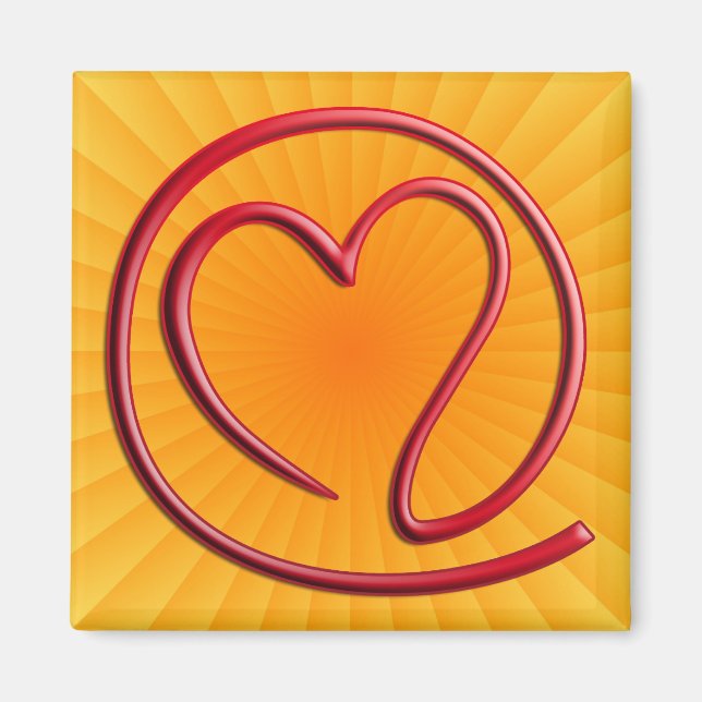 Aimant e m a i i l 4 o u | radiale jaune (Devant)