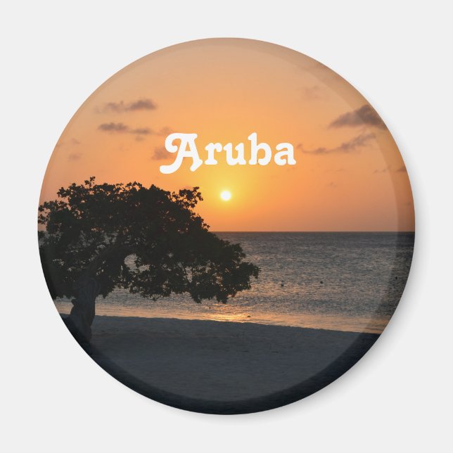 Aimant Eagle Beach Sunset (Devant)