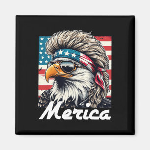 Aimant Eagle Mullet Sungles Merica 4 juillet Amérique