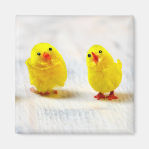 Aimant Easter Decoration - chicks en row