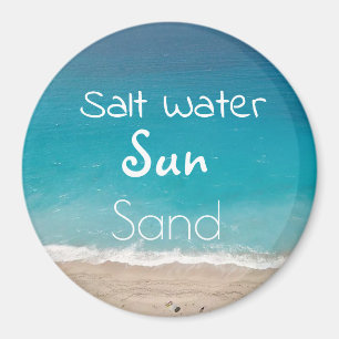 Aimant Eau salée Sun Sand Beach et Ocean Modern
