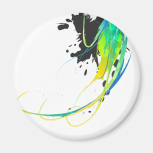 Aimant Eaux cool Abstraites Plaques de peinture