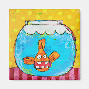 Aimant ébranlé de poisson rouge