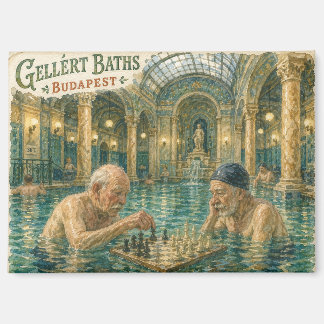 Aimant Échecs dans les bains Gellert Budapest Hongrie