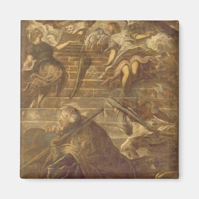 Aimant Échelle de Jacob (huile sur toile) (Devant)