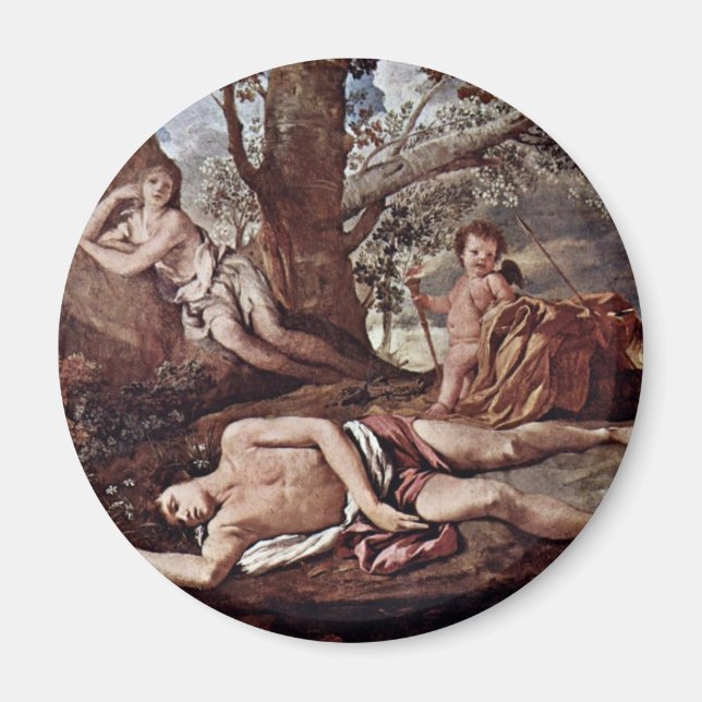 Aimant Echo Et Narcisse De Poussin Nicolas (Devant)