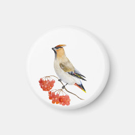 Aimant Écirage d'oiseaux de la forêt d'aquarelle