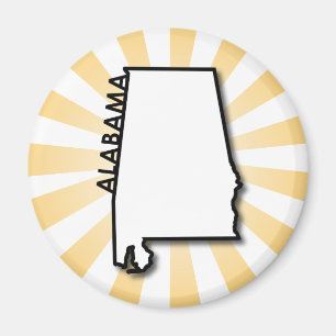 Aimant Éclat d'or de l'Alabama