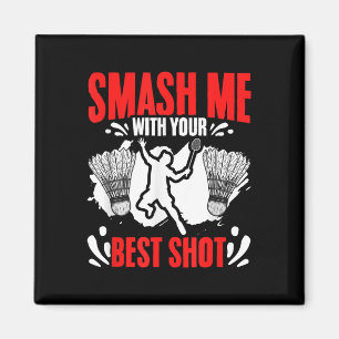 Aimant Éclatez Ma Raquette Navette Sport Loisir Badminton