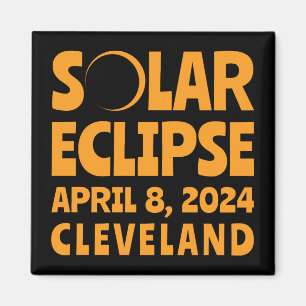 Aimant Éclipse solaire 2024 Cleveland Ohio