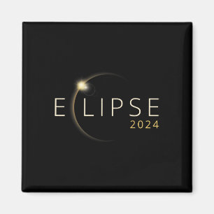 Aimant Éclipse solaire 2024 Éclipse solaire totale 4.08.2