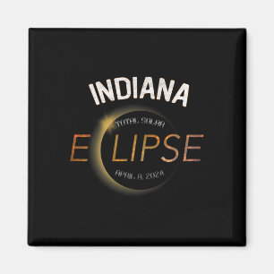 Aimant Éclipse solaire 2024 Total Éclipse solaire État In