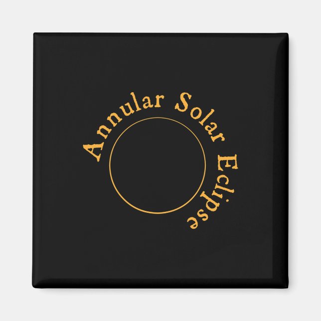 Aimant Éclipse solaire annuelle (Devant)