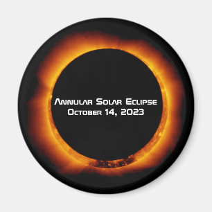 Aimant Éclipse solaire annuelle 2023