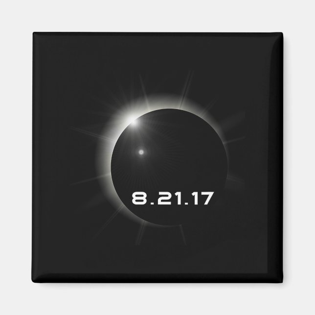 Aimant Éclipse solaire de 2017 (Devant)