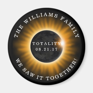 Aimant Éclipse solaire de totalité de famille