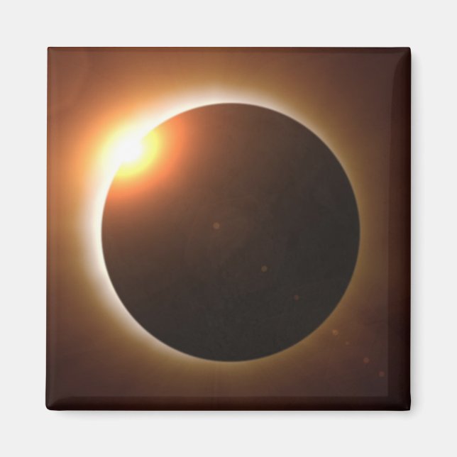 Aimant Éclipse solaire totale (Devant)