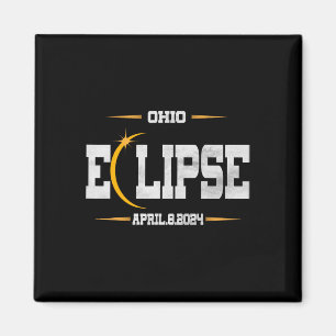 Aimant Éclipse solaire totale 2024