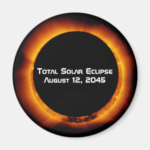 Aimant Éclipse solaire totale 2045