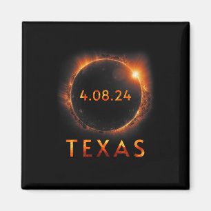 Aimant Éclipse solaire totale 8 avril 2024 Texas Solar Ec