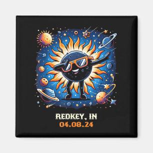 Aimant Éclipse solaire totale de Dabbing Redkey Indiana