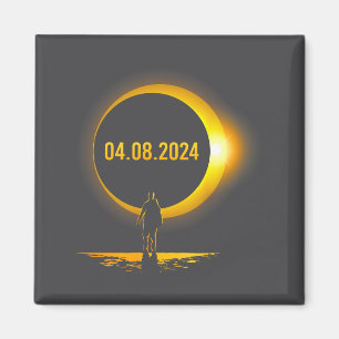 Aimant Éclipse solaire totale drôle d'Amérique 04 08 24
