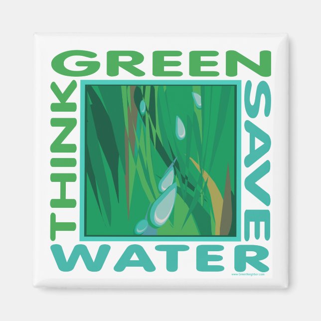 Aimant Économisez de l'eau (Devant)
