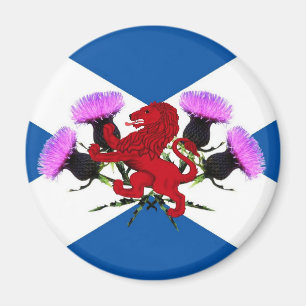 Aimant Écosse, lion rampant, chardon
