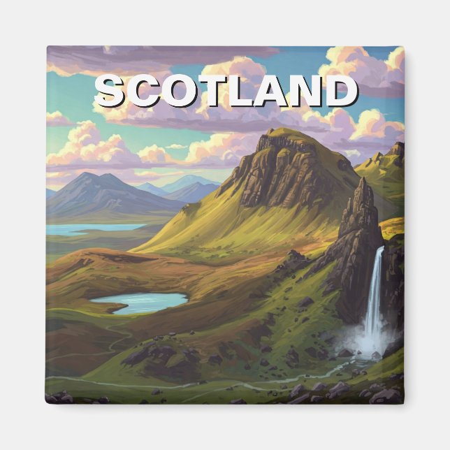 Aimant Écosse Scotland Highlands Travel (Devant)