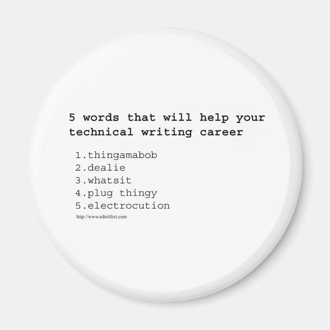 Aimant Écrivain technique (Devant)