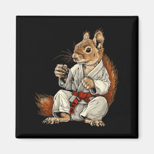Aimant Écureuil MMA Jiu-Jitsu Judo Kickboxing Kung Fu