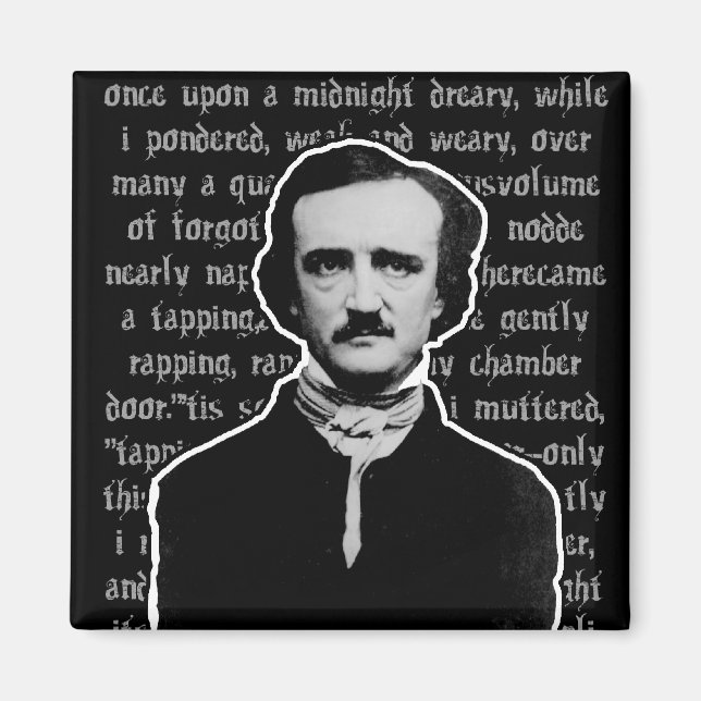 Aimant Edgar Allan Poe | Le Corbeau (Devant)