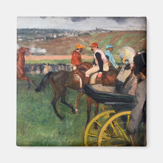 Aimant Edgar Degas - Aux courses (Devant)
