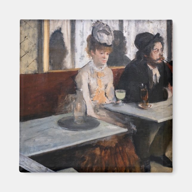 Aimant Edgar Degas - Dans un café / L'Absinthe (Devant)