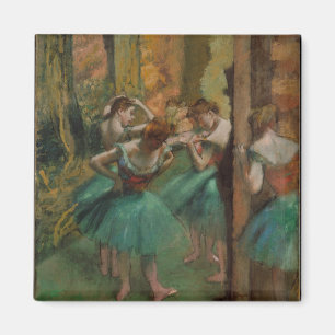 Aimant Edgar Degas Danseurs rose et vert