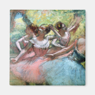 Aimant Edgar Degas   quatre ballerines sur l'étape