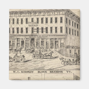 Aimant Édifice du WC Simond à Brandon