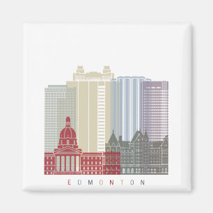 Aimant Edmonton skyline poster