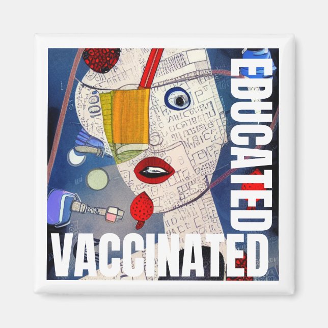 Aimant Éducation à la vaccination (Devant)