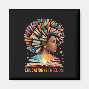 Aimant Éducation sur l'histoire noire, c'est la liberté L