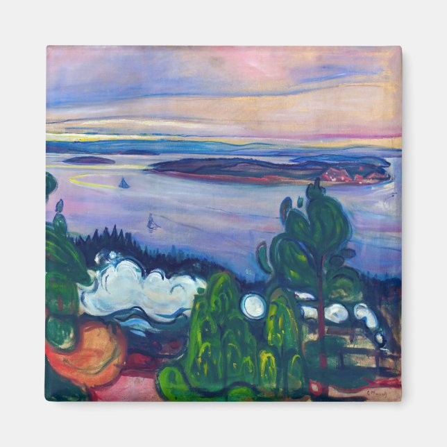 Aimant Edvard Munch - Fumée de train (Devant)