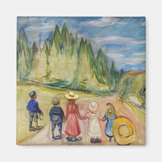 Aimant Edvard Munch - La forêt Fairytale (Devant)
